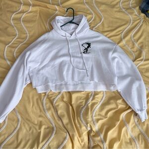 Snoopy Cropped Hoodie